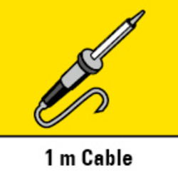 1 m lange kabel voor een grote actieradius van de soldeerbout