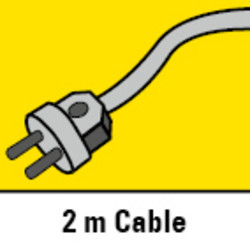 2 m lange kabel voor een grote actieradius