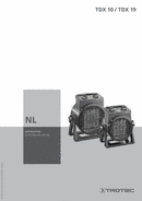 Bedieningshandleiding elektrische kachel TDX 10 / TDX 19 (NL)