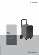 Bedieningshandleiding luchtontvochtiger TTK 166 ECO (NL)