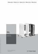 Bedieningshandleiding olieradiator TRH 20 E / TRH 21 E / TRH 22 E / TRH 23 E / TRH 24 E (NL)