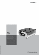 Bedieningshandleiding radiale ventilator TFV Pro 1 (NL)