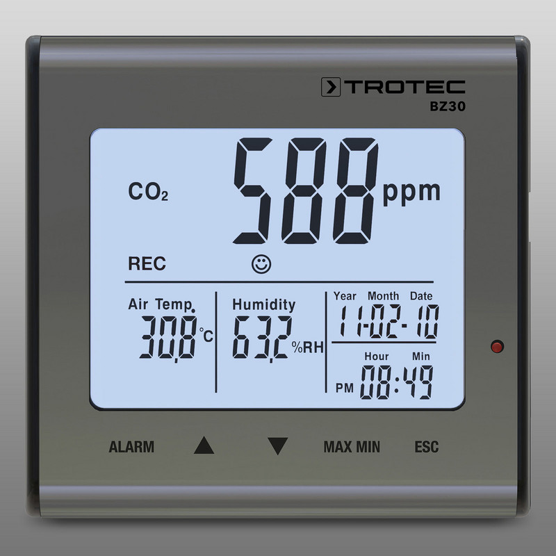 BZ30 CO₂-luchtkwaliteit-datalogger