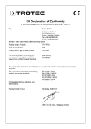 Conformiteitsverklaring Infraroodthermometer TP7 <2018 (INT)