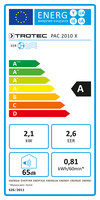 Energie-efficiëntielabel PAC 2010 X