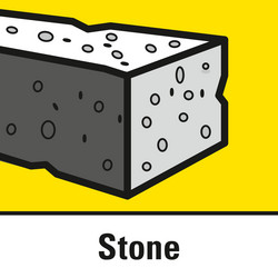 Geschikt voor betonsteen (met de betreffende schijf)