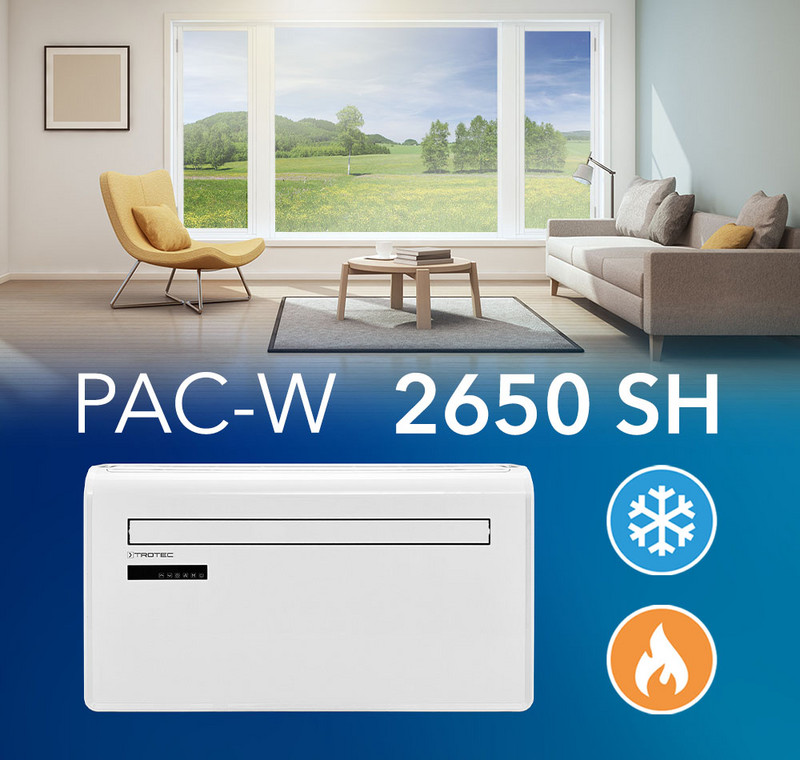 PAC-W 2650 SH – comfort monoblock-airconditioner voor verwarmen