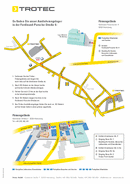 Route en plattegrond levermagazijn Trotec Duitsland