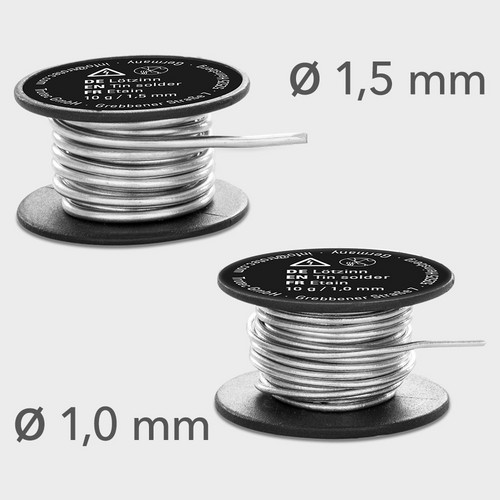 Soldeerstation PSIS 10-230V – soldeerstation PSIS 10-230V – twee rollen soldeertin worden meegeleverd