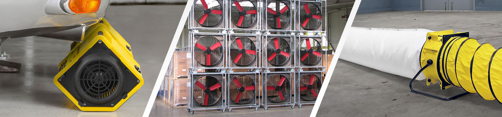 Ventilatoren en windmachine